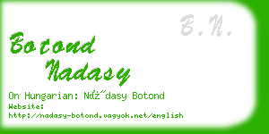 botond nadasy business card